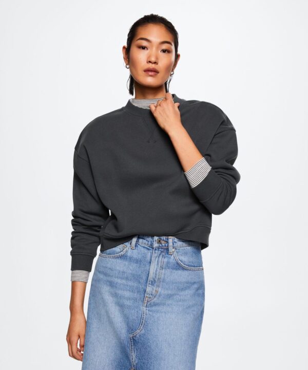 Ribbed endings sweatshirt - Image 2